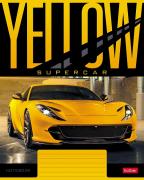 Тетрадь 18 л. кл. "YELLOWsupercar" 5 диз.в блоке скругл.углы