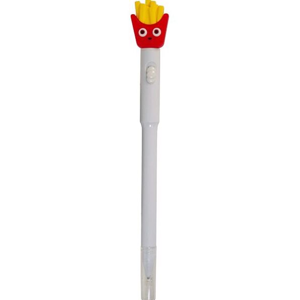 Ручка шарик. подарочная 0,7 мм "deVENTE. Monster" с LED-подсветкой и декор. в форме фастфуда, синяя