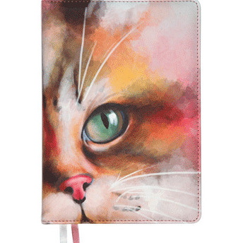 Ежедневник недат А5 "deVENTE. Cat" (145 ммx205 мм) 320 стр, рыжий кот  твердая обложка из искусствен