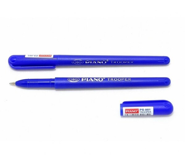 Ручка шариковая 0,7 мм "Piano TROOPER" синяя, синий пластиковый корпус,