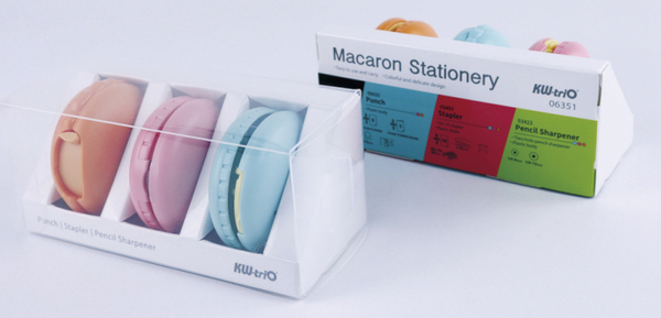 Настольный набор Kw-Trio  Macaron (3 предмета) пластик ассорти 