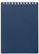 Блокнот А7 80 л. кл. Пластиковая обложка на гребне METALLIC Темно-синий