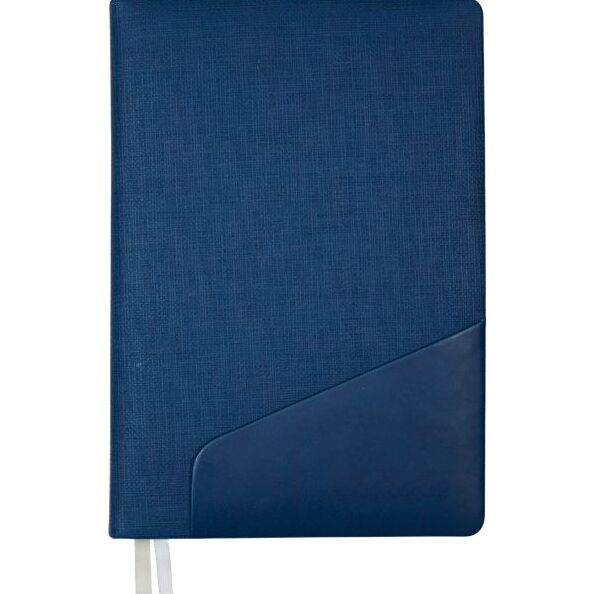 Ежедневник недат А5 "deVENTE. Tandem"  (145 ммx205 мм) 320 стр, синий комбинированная обложка из иск