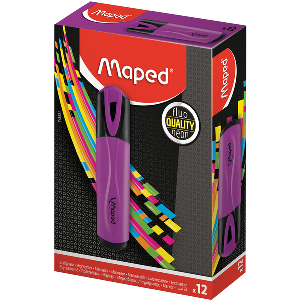 Маркер-текстовыделитель Maped FLUO PEP'S фиолетовый, 1-5мм