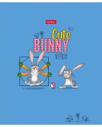 Тетрадь 48 л. кл. "Милый зайка" 65г/кв.м мат.ламин. 5 диз.в блоке скругл.углы