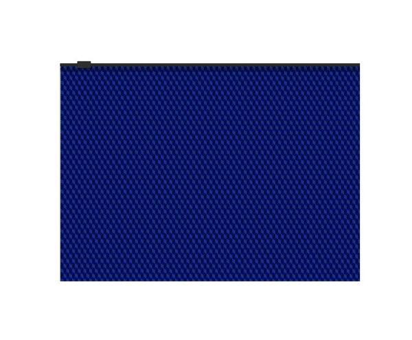 Папка на молнии В5 Zip-пакет ErichKrause® Diamond Total Blue, полупрозрачный, синий 