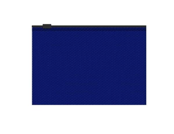 Папка на молнии С6 Zip-пакет ErichKrause® Diamond Total Blue, полупрозрачный, синий