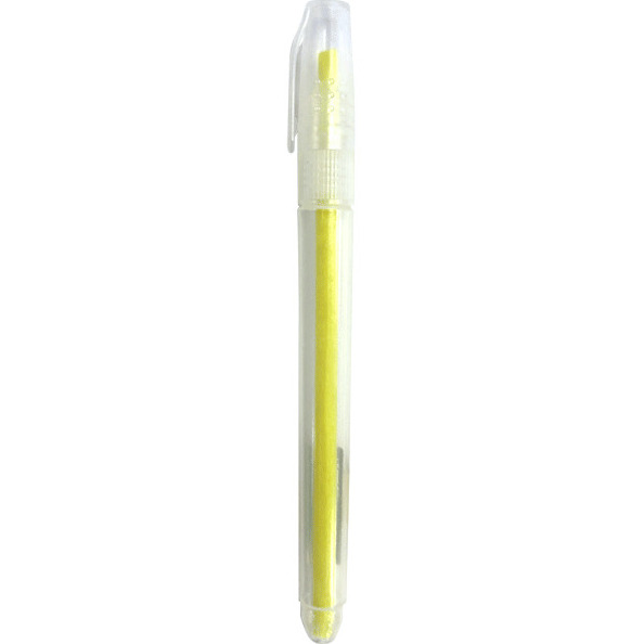 Маркер-текстовыделитель 1-4 мм "Attomex" круглый корпус с клипом, скошенный наконечник, желтый