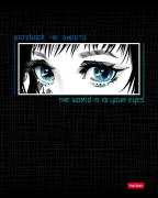 Тетрадь 48 л. кл. "Твой взгляд" 65г/кв.м выб лак 5 диз.в блоке скругл.углы