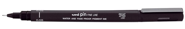 Линер Uni PIN005-200(S) черный, 0.05 мм.