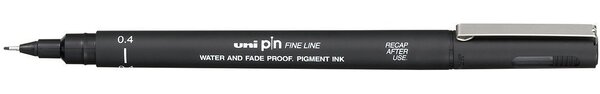 Линер Uni PIN04-200(S) черный, 0.4 мм.