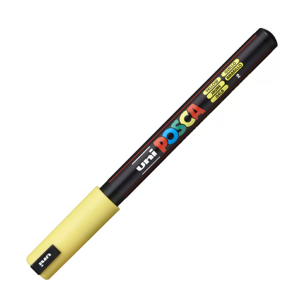Маркер акрил. POSCA PC-1MR жёлтый, 0.7 мм, игольчатый наконечник (номер цвета2)