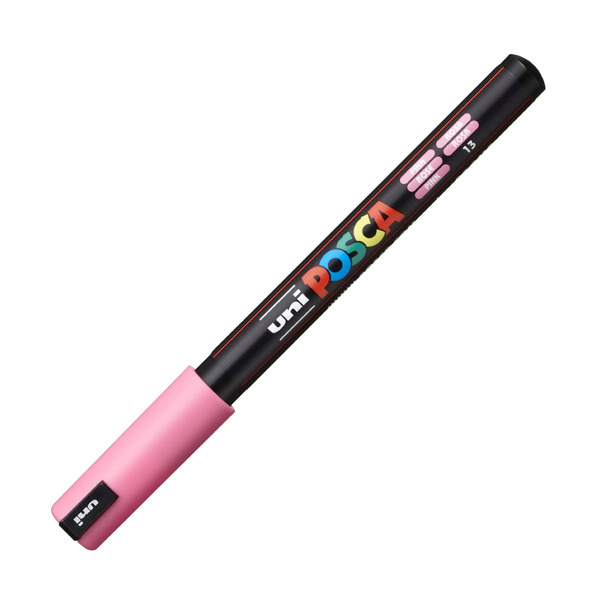 Маркер акрил. POSCA PC-1MR розовый, 0.7 мм, игольчатыйнаконечник (номер цвета13)