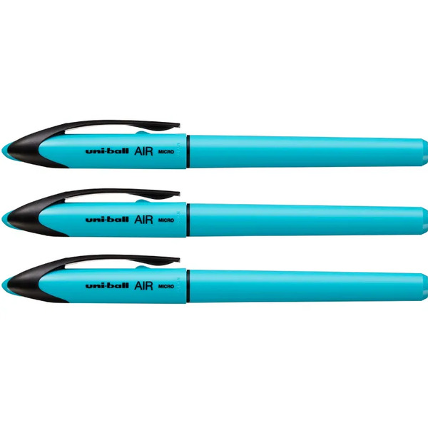 Роллер Uni-Ball AIRUBA-188E синий, 0.5 мм цвет корпуса: голубой