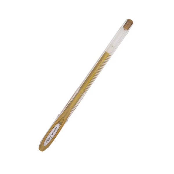 Ручка гелевая Uni Signo NobleMetal UM-120NM золотой 0.8 мм.