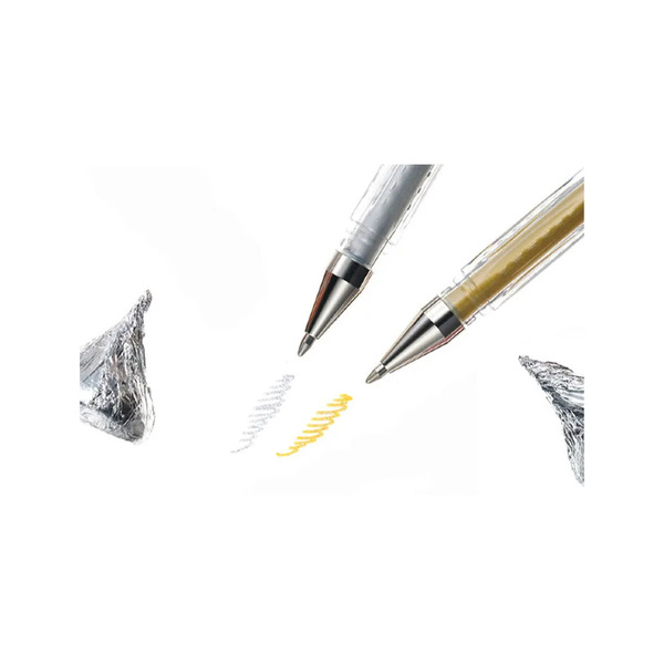Ручка гелевая Uni Signo Noble MetalUM-120NM серебряный 0.8мм.
