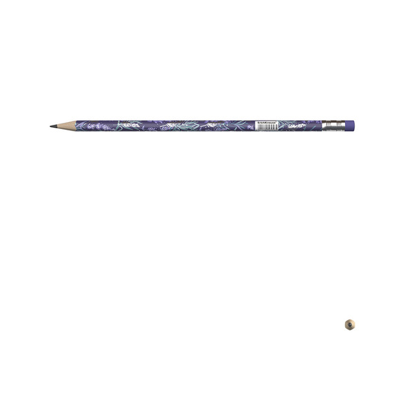 Карандаш ч/г HB с ластиком трехгранный ErichKrause® Lavender HB