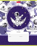 Тетрадь 12 л. кл. "Астронавт" 65г/кв.м 5 диз.в блоке скругл.углы 