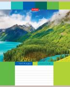 Тетрадь 18 л. кл. "Яркие пейзажи" 65г/кв.м 5 диз.в блоке скругл.углы