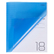 Тетрадь 18 л. лин. Пластиковая обложка на скобе "Синяя" 65г/кв.м