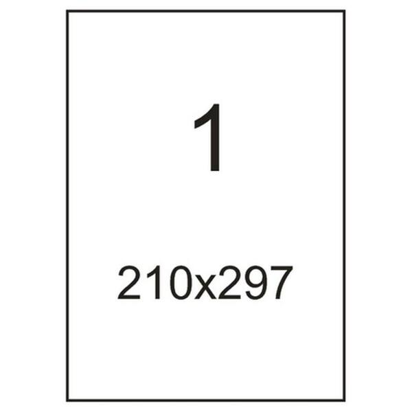 Этикетки самоклеящиеся белые ProMEGA Label 210х297 мм А4 п/глянц. (100л)