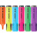 Набор маркеров текст. 6 шт "deVENTE" (желт, зел, оран, роз, гол, сирен) плоский корпус, линии 1-5 мм