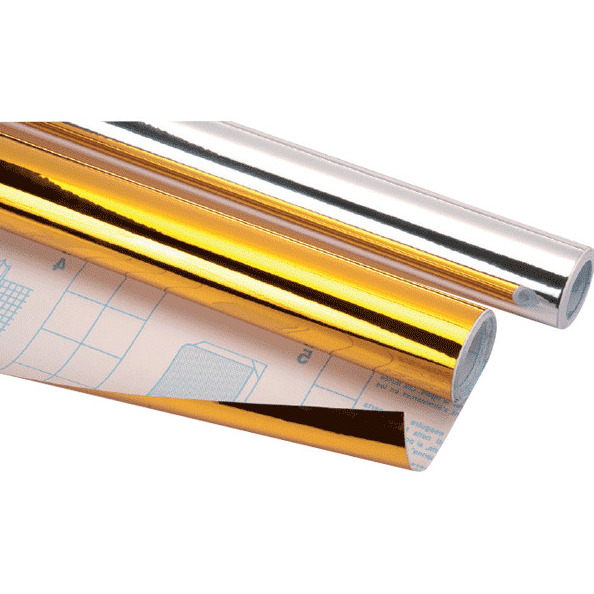 Пленка самоклеящаяся металлизированная "deVENTE" 45x100 см, золотистая, BOPP с алюминиевым напыление