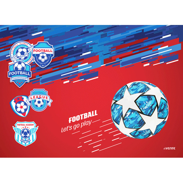 Настольное покрытие "deVENTE. Play Football" 70x50 см, PVC с цветным рисунком, плотность 300 мкм, в 