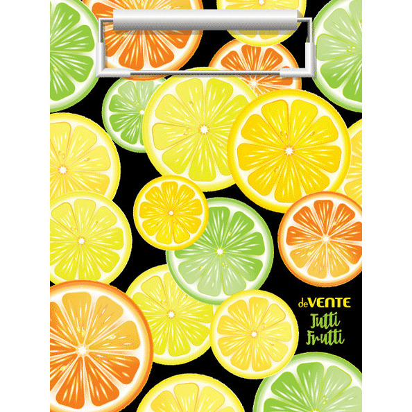 Планшет с зажимом "deVENTE. Tutti-Frutti. Lemon" A5 картон толщина 2 мм, матовая ламинация