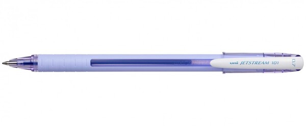 Ручка шариковая Uni Jetstream SX-101-07FL синий, цвет корпуса: лаванда, 0.7 мм.