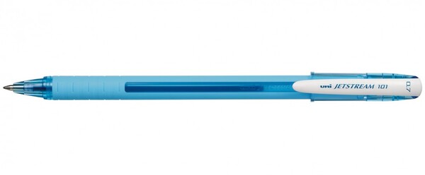 Ручка шариковая Uni Jetstream SX-101-07FL синий, цвет корпуса: голубой, 0.7 мм.