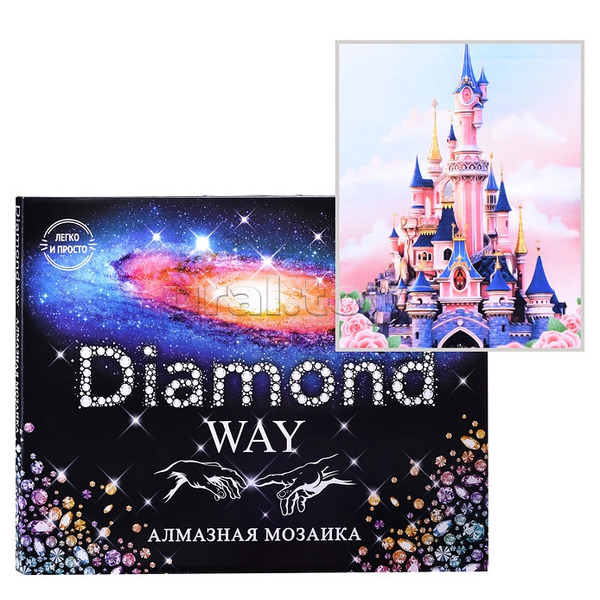 Алмазная мозаика 40*50 "Diamond Way" "Диснейлэнд"