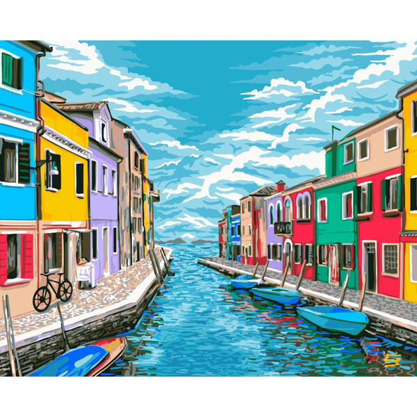 Картины по номерам 40*50 "Дороги Венеции"
