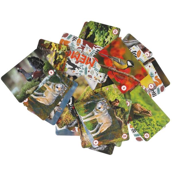 Игра настольная МЕМО 50 карточек "Лесные животные" Коробка: 125х170х40 мм. Умные игры