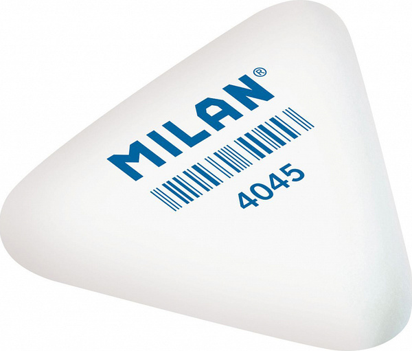 Ластик Milan "4045" треугольный 39*34*9 мм из синтетического каучука для стирания графита