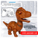 Сборный динозавр Дино Бонди со светом и звуком, брахиозавр, Bondibon, BOX 13x13x17,6 см, арт. MC22-2