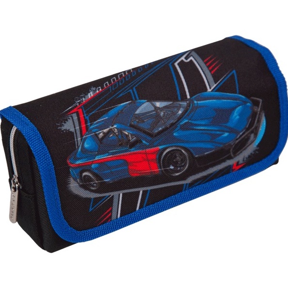 Пенал "deVENTE. Racing" 20,5x9,5x7 см, прямоугольный, отделение на молнии, наружный карман на молнии