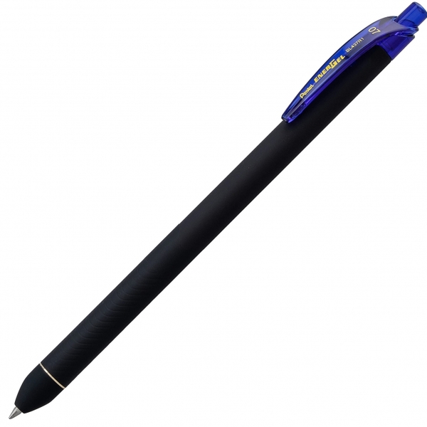 Ручка гелевая автомат. 0,7 мм Pentel Energel, СИНЯЯ, корпус Soft Touch  