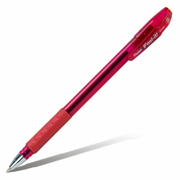 Ручка шариковая "Pentel" Feel it!  d 0.5 мм   красные чернила