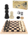 Шахматы, шашки, нарды "Рыжий кот" 24 х12 х3 см, 3в1  дерев. шах.фиг.- пластик, шашки-дерево