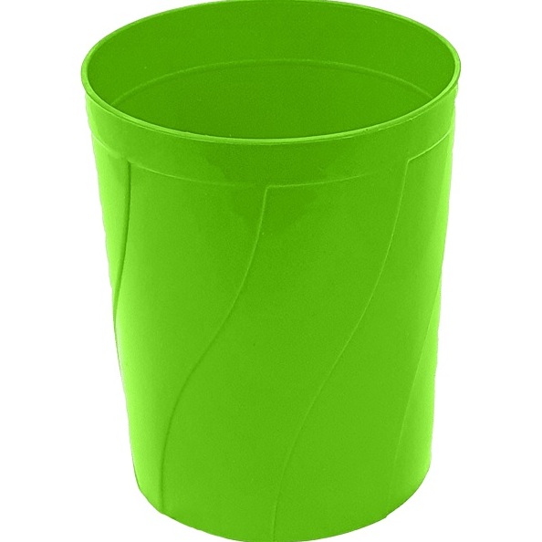 Стакан для пишущих принадлежностей "deVENTE" 9,8x8x8см, непрозрачный зеленый пластик