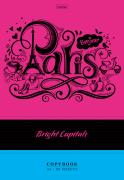 Тетрадь А4 80 л. кл. Леттеринг "Города мира" на скобе 3 диз. в блоке  глянц. ламин.   