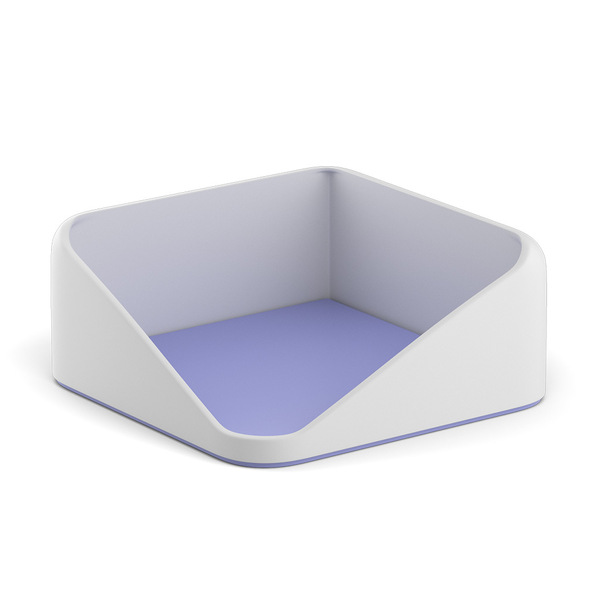 Подставка для бумажного блока пластиковая ErichKrause® Forte, Pastel, белая с фиолетовой вставкой