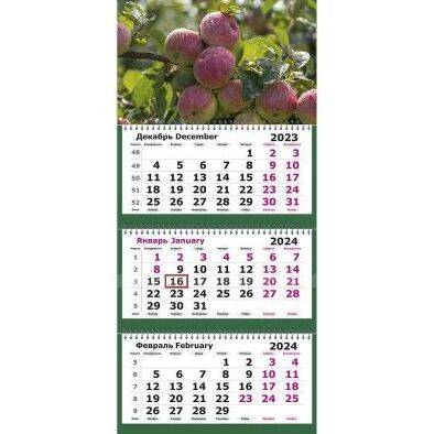 Календарь 2024 3-х блоч. "Яблоневый сад"