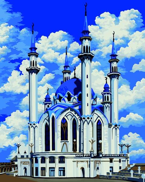 Картины по номерам 40*50 "Мечеть Кул Шариф"