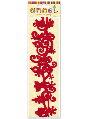 Лента декоративная "Annet" из фетра цвет O 168