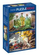Пазлы 500+500 эл. А2 "2 картинки в 1 коробке" "Ароматные травы" "Premium" 