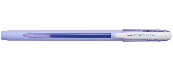 Ручка шариковая автомат. Uni Jetstream SXN-101-07FL(N) синий, корпус:лаванда, 0.7 мм.