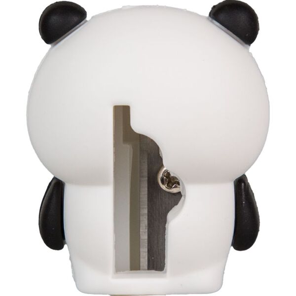 Точилка 1 отв. "deVENTE. Panda" 28x29x34 мм, пластиковая с покрытием Soft Touch, каждая в индивидуал