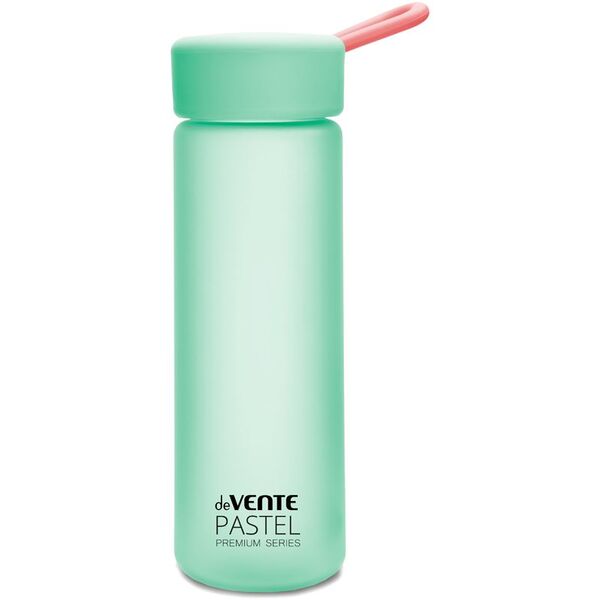 Бутылочка "deVENTE. Pastel" 500 мл, 20,5x6,4x6,4 см, пластиковая, пастельная бирюзовая c розовой пет